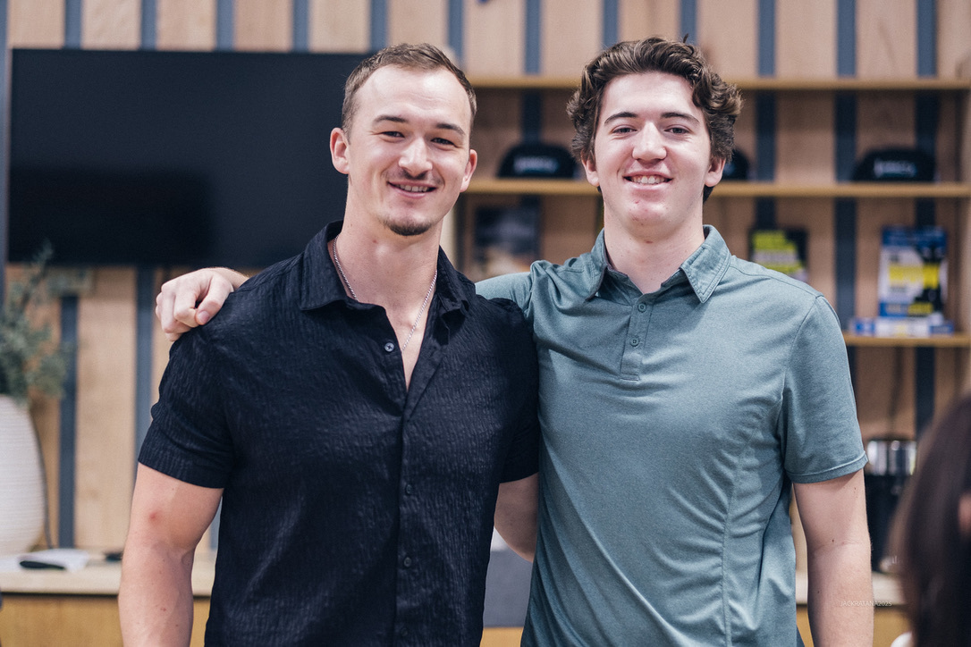 Brady with a mentorship client